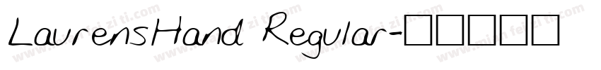 LaurensHand Regular字体转换